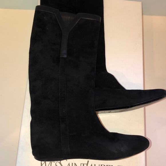 Ysl flat boots Clearance